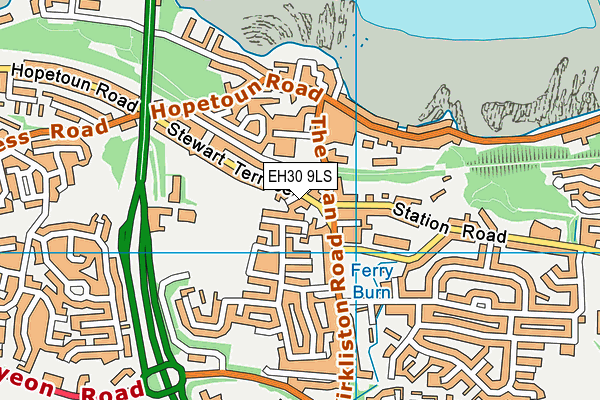 EH30 9LS map - OS VectorMap District (Ordnance Survey)