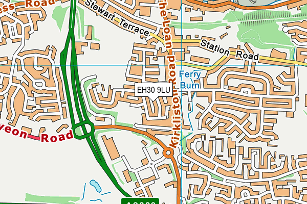 EH30 9LU map - OS VectorMap District (Ordnance Survey)