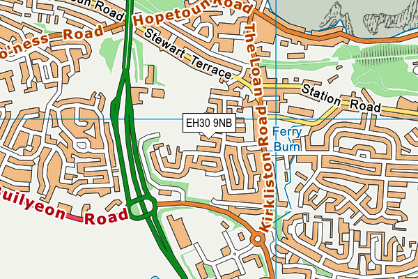 EH30 9NB map - OS VectorMap District (Ordnance Survey)