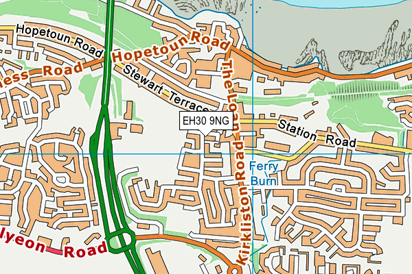 EH30 9NG map - OS VectorMap District (Ordnance Survey)