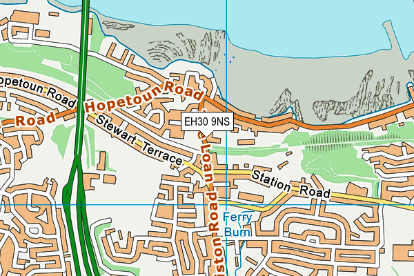 EH30 9NS map - OS VectorMap District (Ordnance Survey)