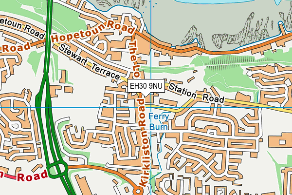EH30 9NU map - OS VectorMap District (Ordnance Survey)