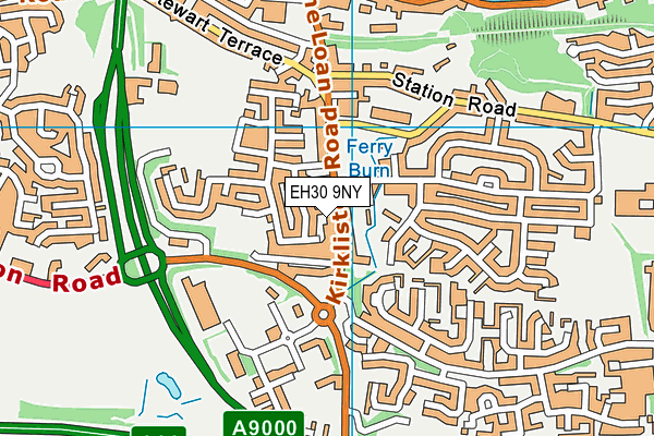 EH30 9NY map - OS VectorMap District (Ordnance Survey)