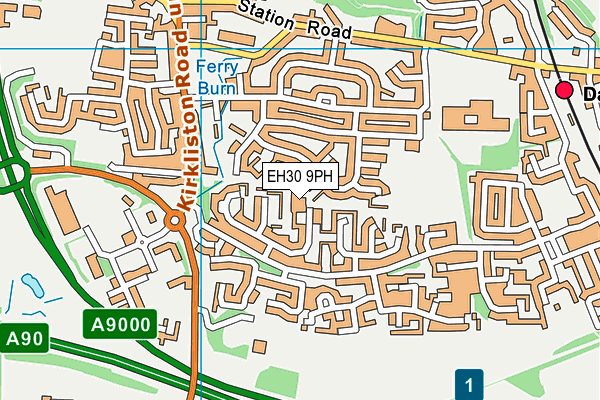 EH30 9PH map - OS VectorMap District (Ordnance Survey)
