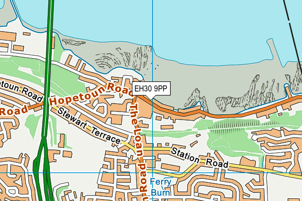 EH30 9PP map - OS VectorMap District (Ordnance Survey)