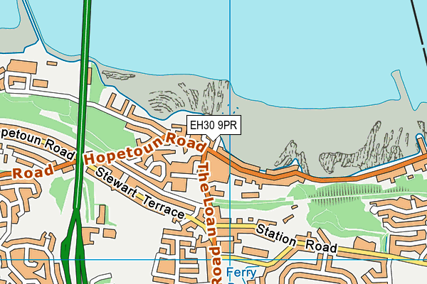 EH30 9PR map - OS VectorMap District (Ordnance Survey)