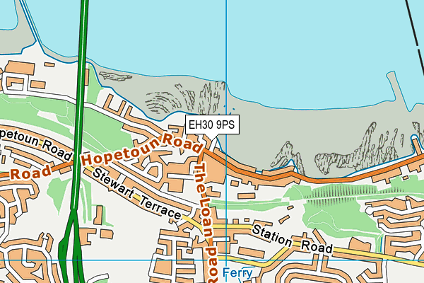 EH30 9PS map - OS VectorMap District (Ordnance Survey)