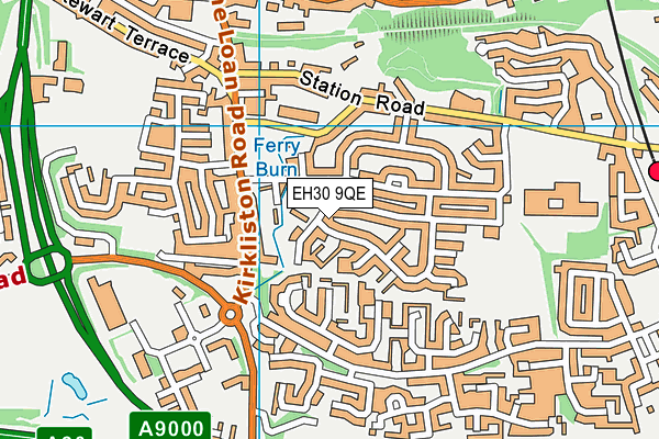 EH30 9QE map - OS VectorMap District (Ordnance Survey)