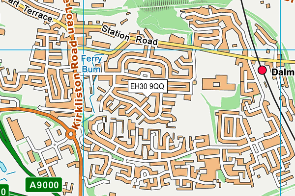EH30 9QQ map - OS VectorMap District (Ordnance Survey)