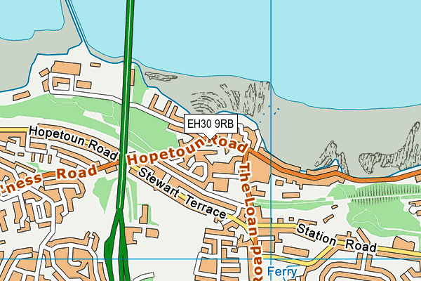 EH30 9RB map - OS VectorMap District (Ordnance Survey)