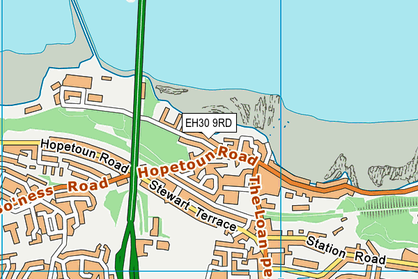 EH30 9RD map - OS VectorMap District (Ordnance Survey)