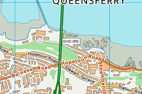 EH30 9RE map - OS VectorMap District (Ordnance Survey)