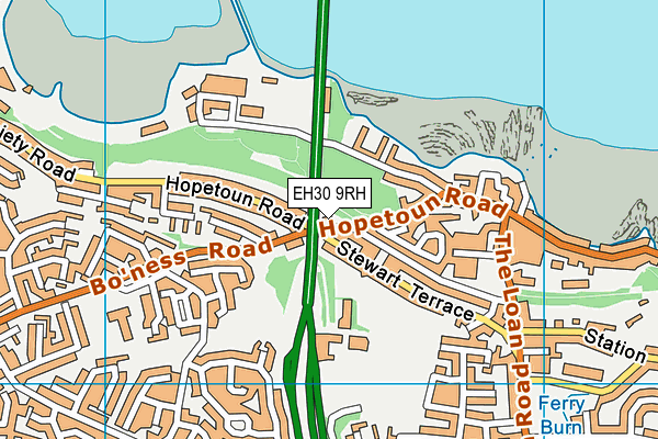 EH30 9RH map - OS VectorMap District (Ordnance Survey)