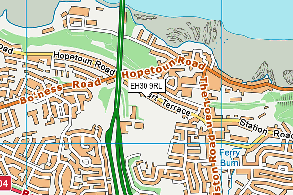 EH30 9RL map - OS VectorMap District (Ordnance Survey)