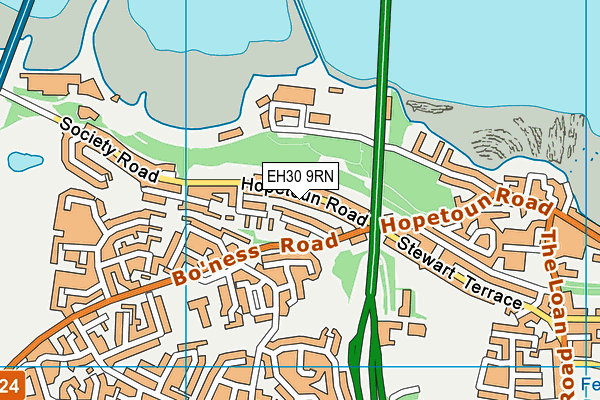 EH30 9RN map - OS VectorMap District (Ordnance Survey)