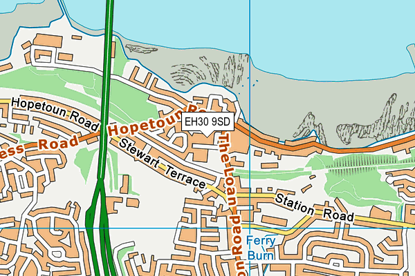 EH30 9SD map - OS VectorMap District (Ordnance Survey)