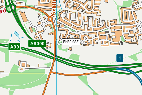 EH30 9SE map - OS VectorMap District (Ordnance Survey)