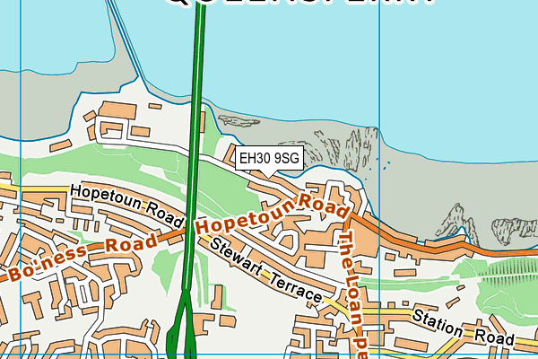 EH30 9SG map - OS VectorMap District (Ordnance Survey)