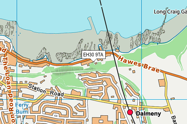 EH30 9TA map - OS VectorMap District (Ordnance Survey)