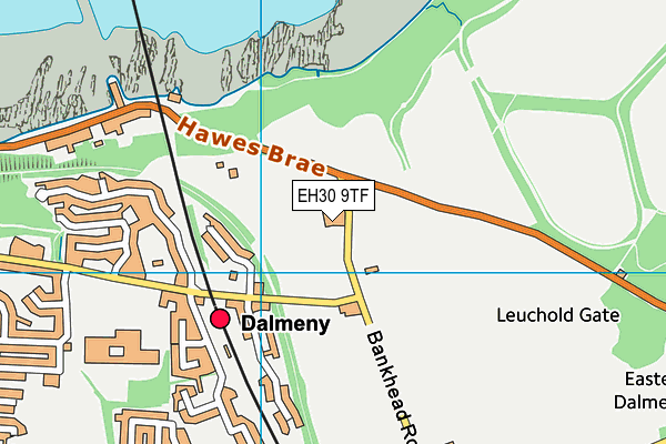 EH30 9TF map - OS VectorMap District (Ordnance Survey)