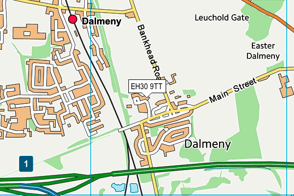 EH30 9TT map - OS VectorMap District (Ordnance Survey)