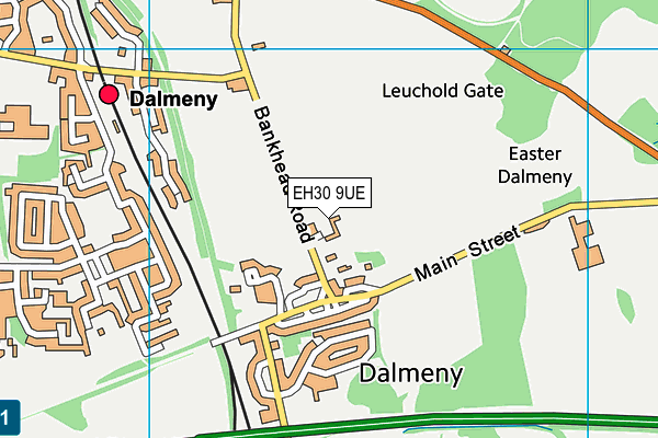 EH30 9UE map - OS VectorMap District (Ordnance Survey)