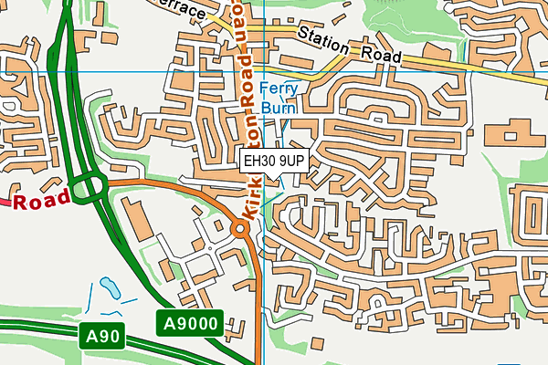 EH30 9UP map - OS VectorMap District (Ordnance Survey)