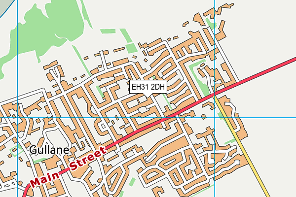 EH31 2DH map - OS VectorMap District (Ordnance Survey)