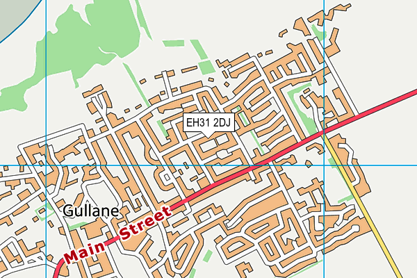 EH31 2DJ map - OS VectorMap District (Ordnance Survey)