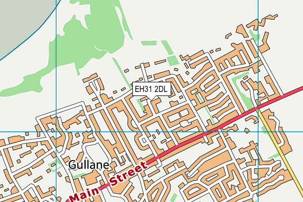 EH31 2DL map - OS VectorMap District (Ordnance Survey)