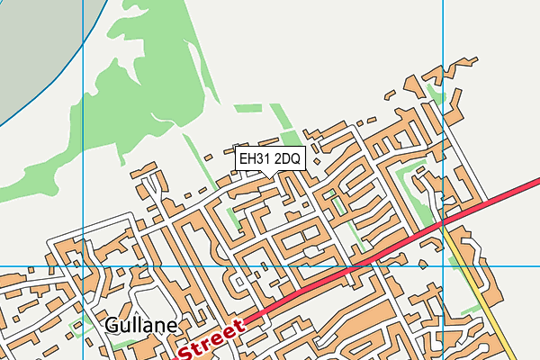 EH31 2DQ map - OS VectorMap District (Ordnance Survey)