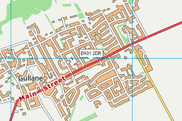 EH31 2DR map - OS VectorMap District (Ordnance Survey)