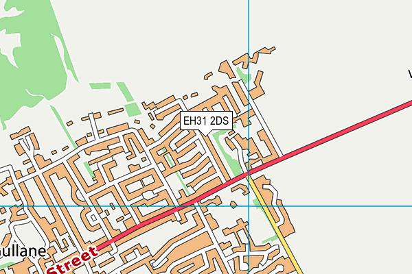 EH31 2DS map - OS VectorMap District (Ordnance Survey)