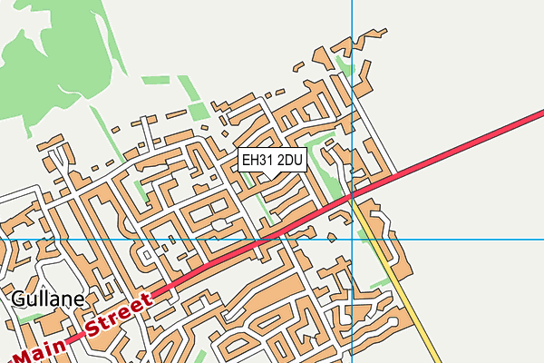 EH31 2DU map - OS VectorMap District (Ordnance Survey)