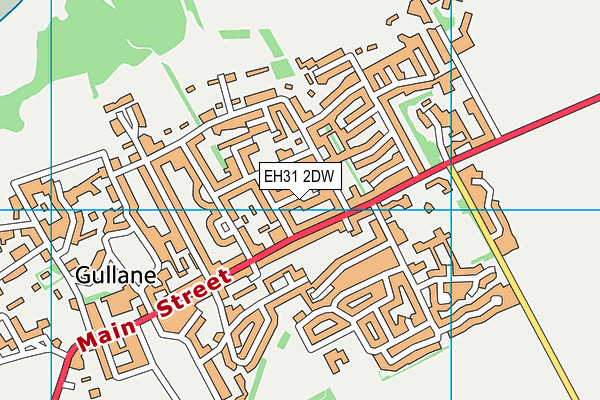 EH31 2DW map - OS VectorMap District (Ordnance Survey)