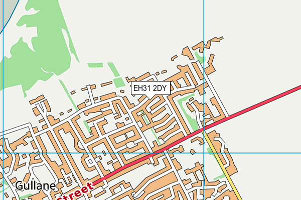 EH31 2DY map - OS VectorMap District (Ordnance Survey)
