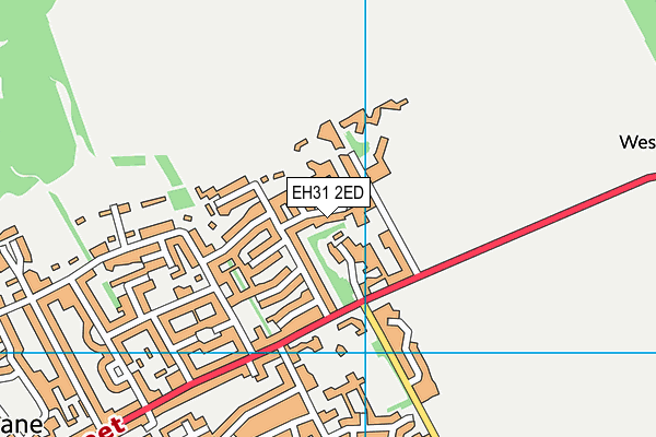 EH31 2ED map - OS VectorMap District (Ordnance Survey)