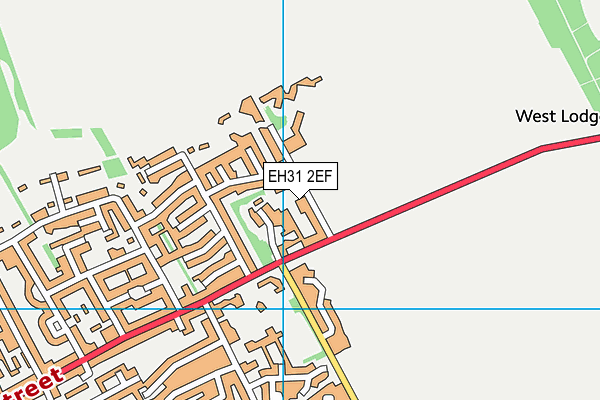 EH31 2EF map - OS VectorMap District (Ordnance Survey)