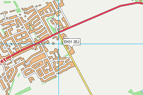 EH31 2EJ map - OS VectorMap District (Ordnance Survey)