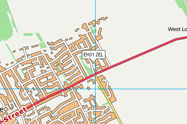 EH31 2EL map - OS VectorMap District (Ordnance Survey)