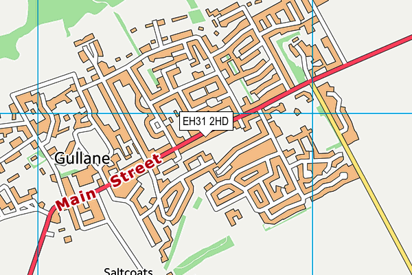 EH31 2HD map - OS VectorMap District (Ordnance Survey)