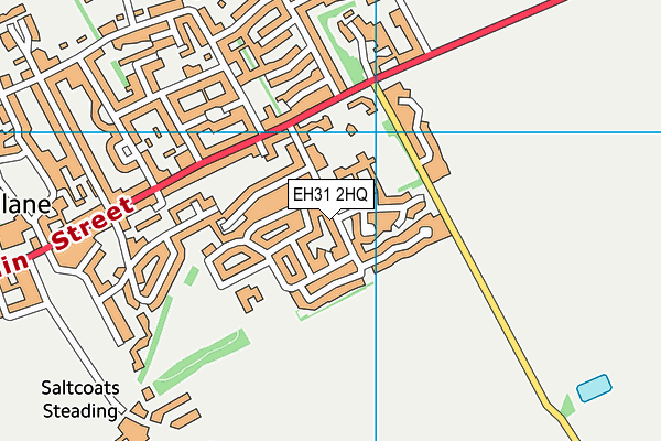 EH31 2HQ map - OS VectorMap District (Ordnance Survey)