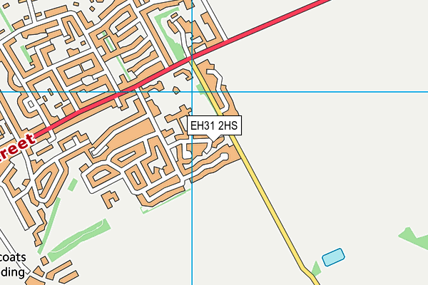 EH31 2HS map - OS VectorMap District (Ordnance Survey)