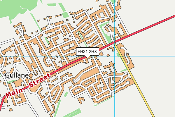 EH31 2HX map - OS VectorMap District (Ordnance Survey)