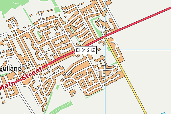 EH31 2HZ map - OS VectorMap District (Ordnance Survey)
