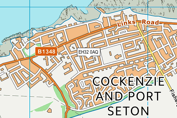 EH32 0AQ map - OS VectorMap District (Ordnance Survey)