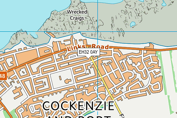 EH32 0AY map - OS VectorMap District (Ordnance Survey)