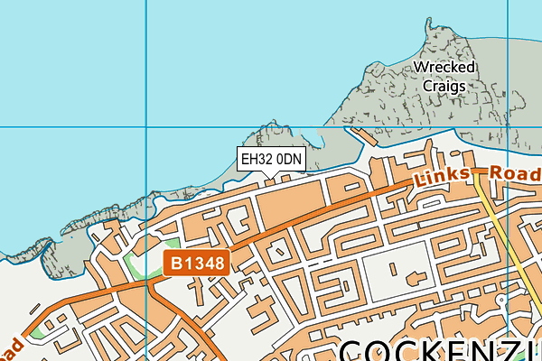 EH32 0DN map - OS VectorMap District (Ordnance Survey)