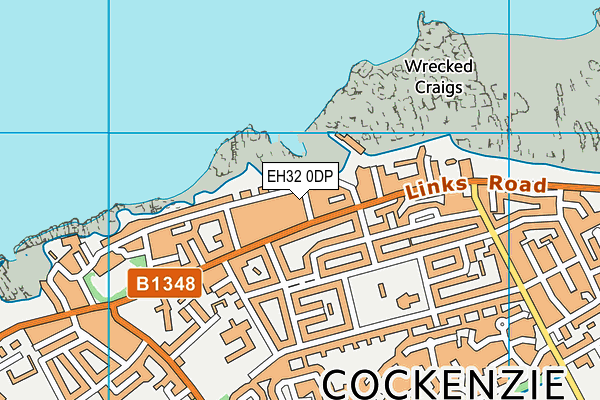 EH32 0DP map - OS VectorMap District (Ordnance Survey)