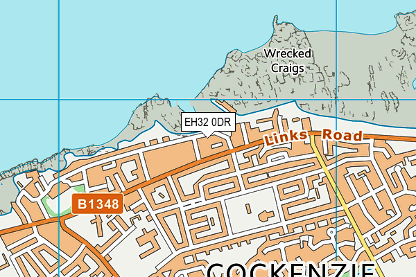 EH32 0DR map - OS VectorMap District (Ordnance Survey)